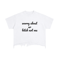 Vintage Wash Boxy Distressed Hem T-Shirt